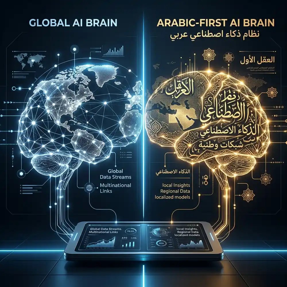 نماذج الذكاء الاصطناعي العربية مقابل العالمية: مقارنة مبسطة