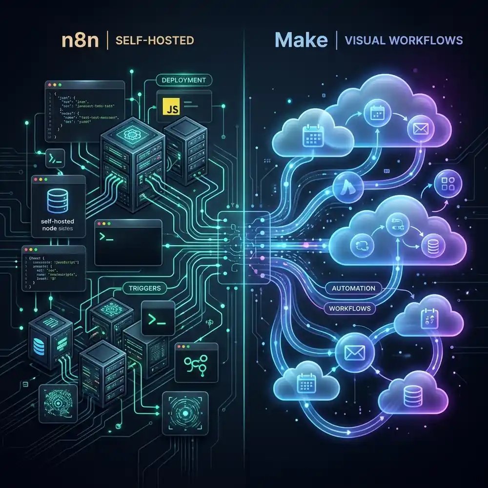 n8n مقابل Make.com: ما هي أفضل منصة أتمتة لتوسيع نطاق عملك؟